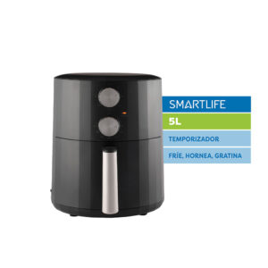 Freidora SMARTLIFE Sin Aceite Manual 5Lts SL-AF0050NB- 1350W. Botones